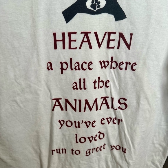 White Unisex Statement Short Sleeves TShirt For Dog Lovers XL BNWOT - Picture 5 of 6